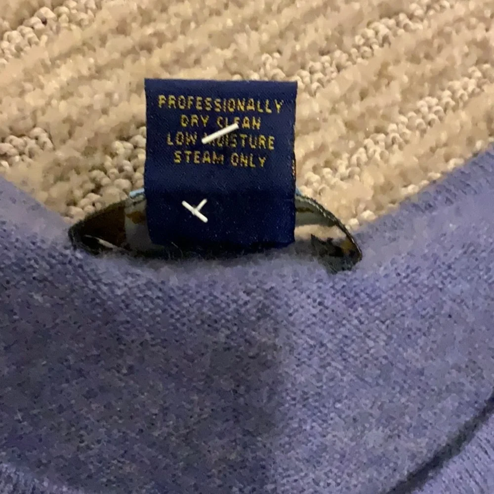 Charter Club 100% Cashmere Blue Long Sleeve Crew Neck Sweater Women’s Large